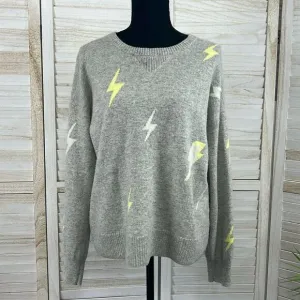 Design History Lightening Bolt Cashmere Sweater Large
