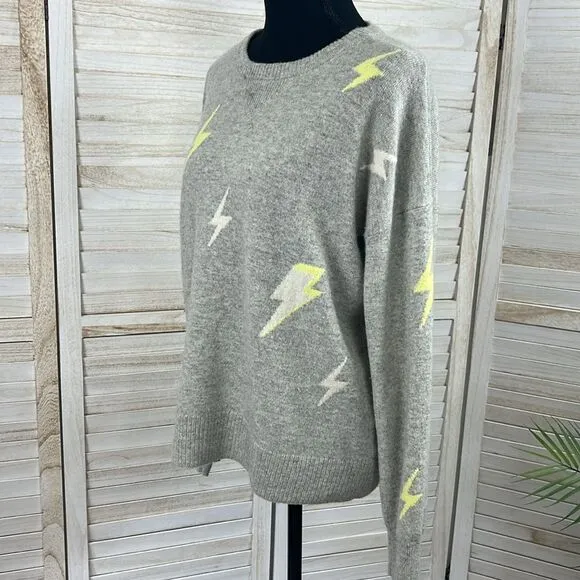 Design History Lightening Bolt Cashmere Sweater Large