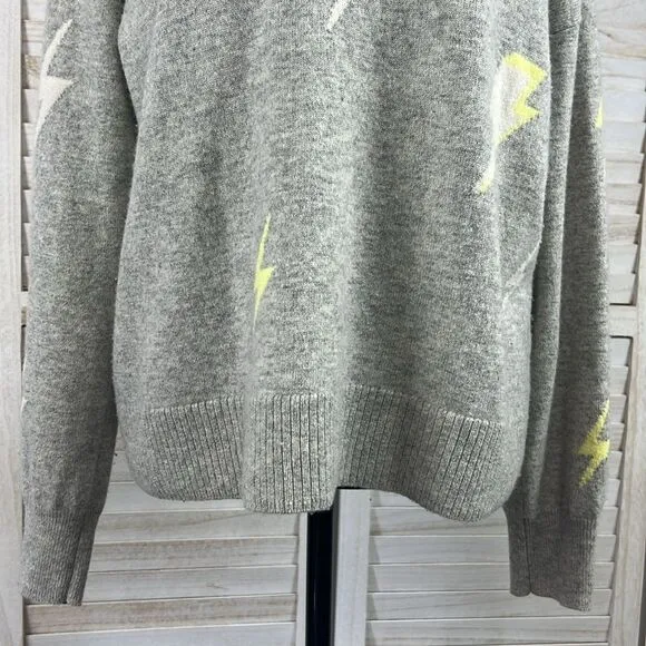 Design History Lightening Bolt Cashmere Sweater Large