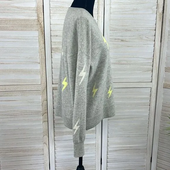 Design History Lightening Bolt Cashmere Sweater Large