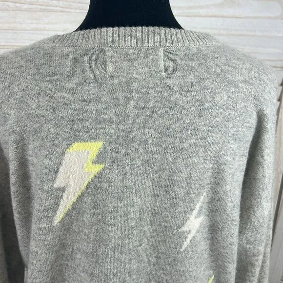 Design History Lightening Bolt Cashmere Sweater Large