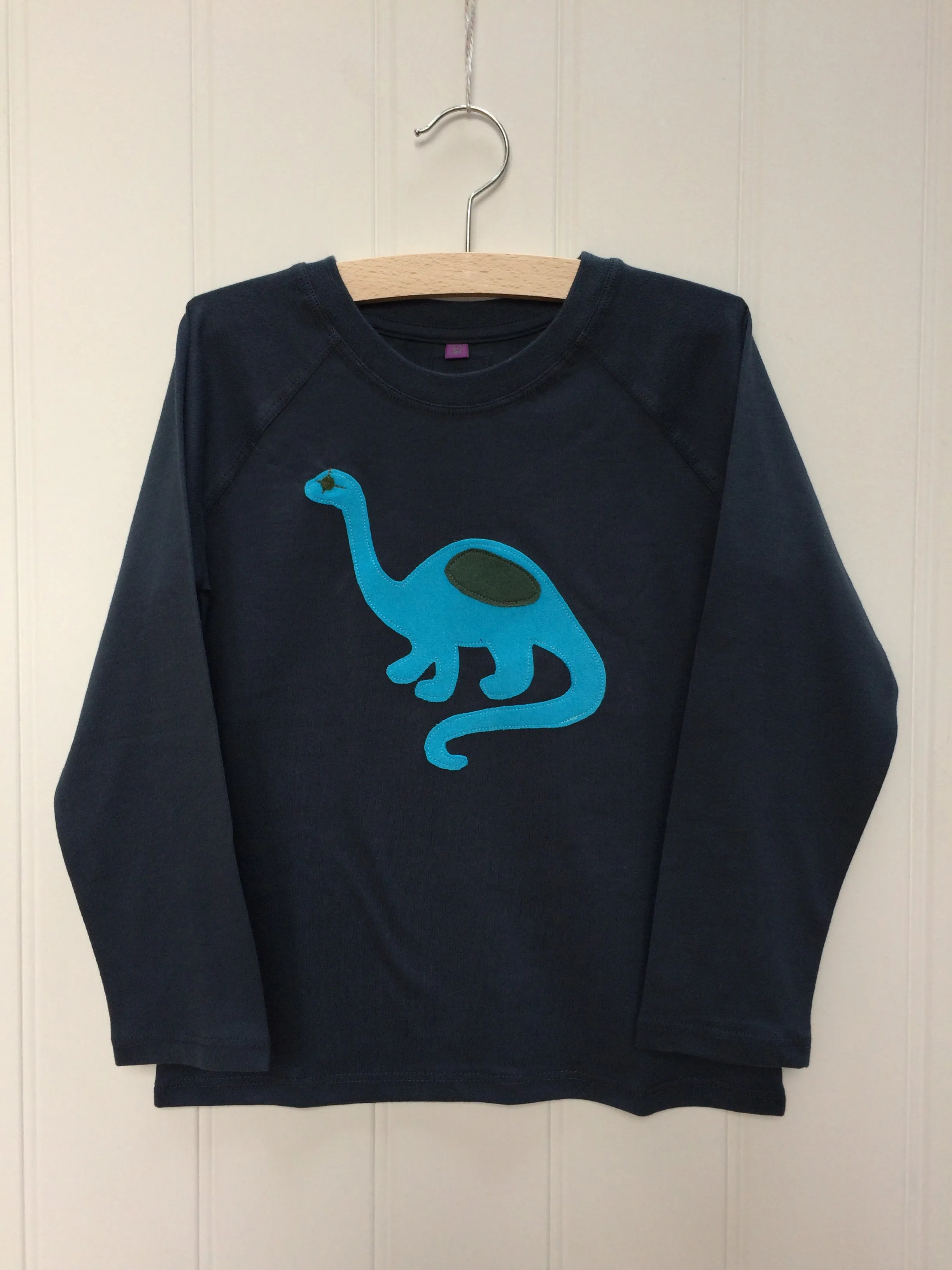 Dinosaur - Long Sleeved T-shirt - Blue