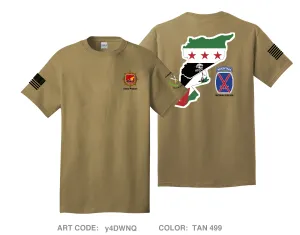 Distro platoon, 1-32 IN BN, 10 MTN DIV Comfort Unisex Cotton SS Tee - y4DWNQ