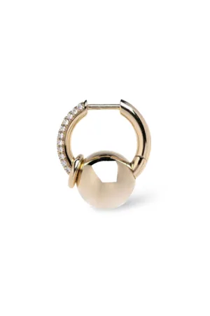 Earring Piercing Large Line Pave