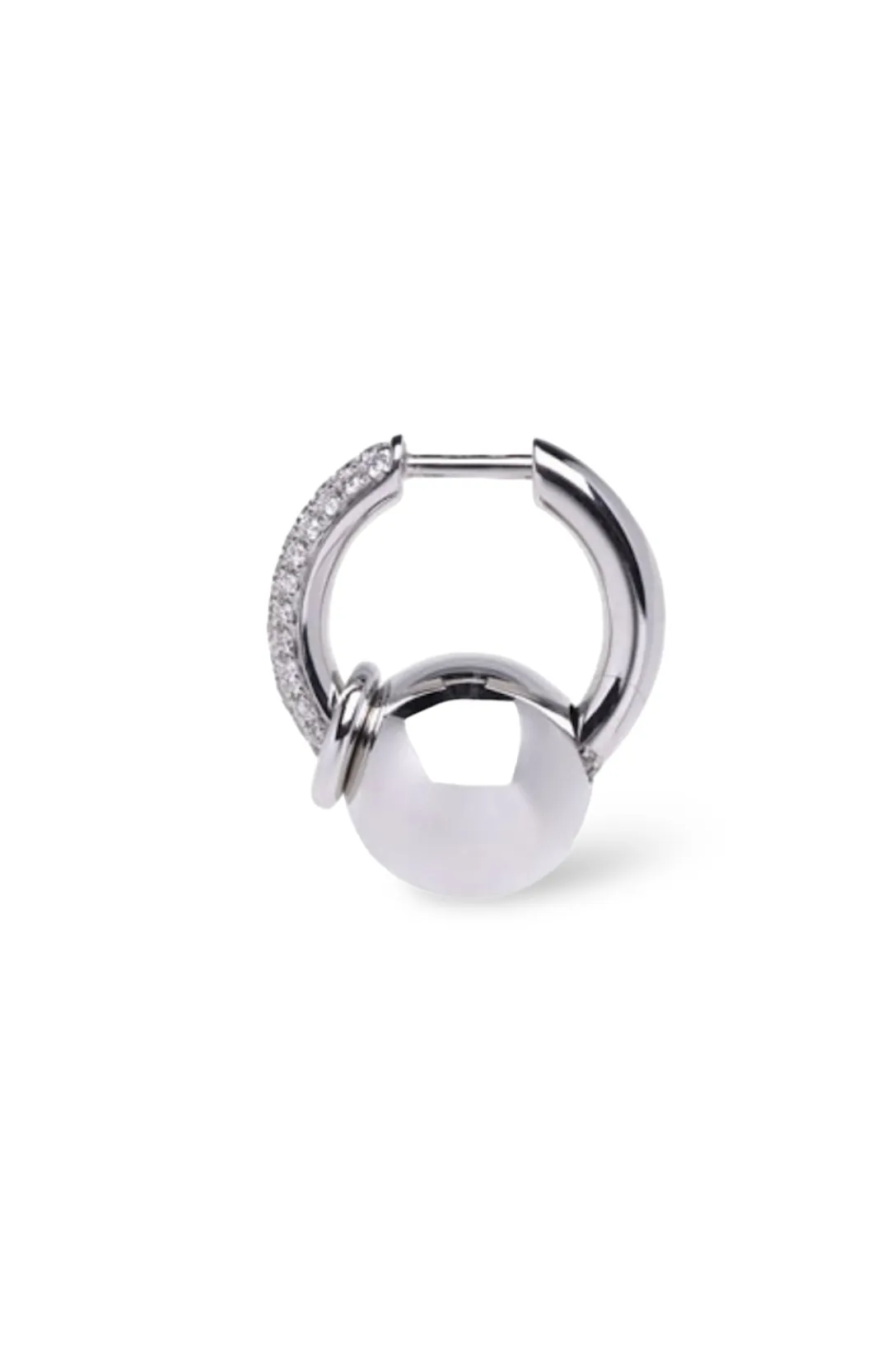 Earring Piercing Large Line Pave