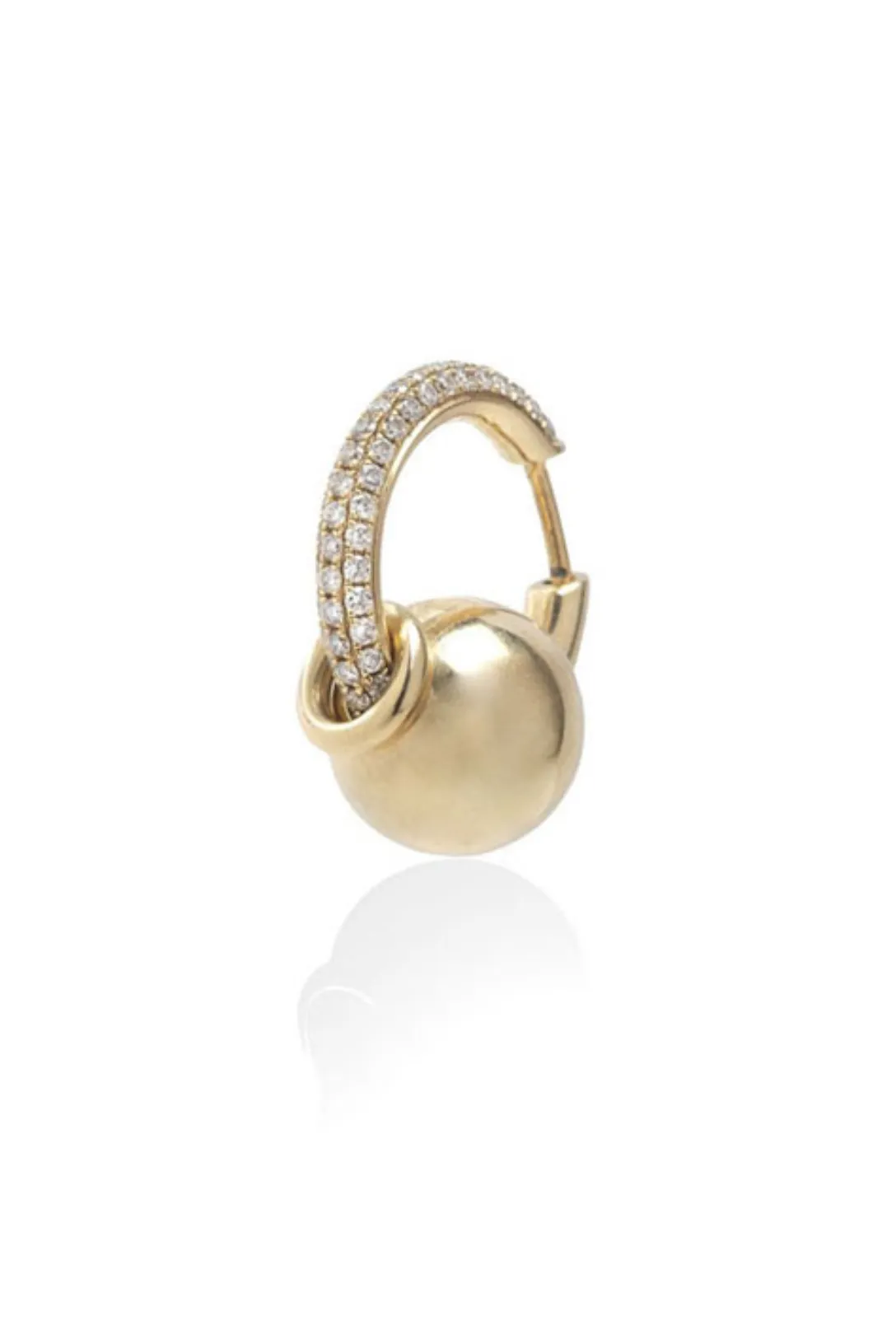 Earring Piercing Large Line Pave