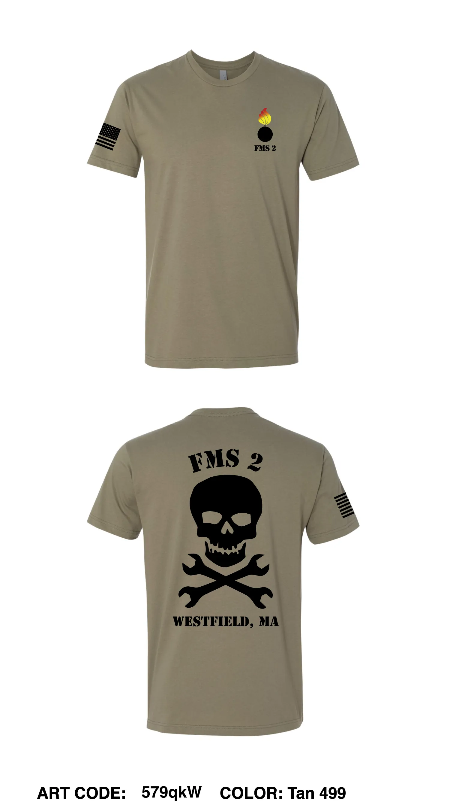 FMS-2 Comfort Unisex Cotton SS Tee - 579qkW