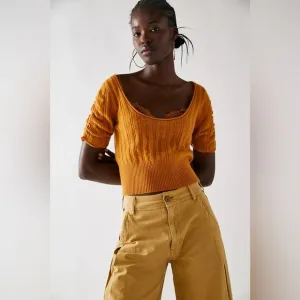 FREE PEOPLE Ava cashmere PULLOVER SWEATER