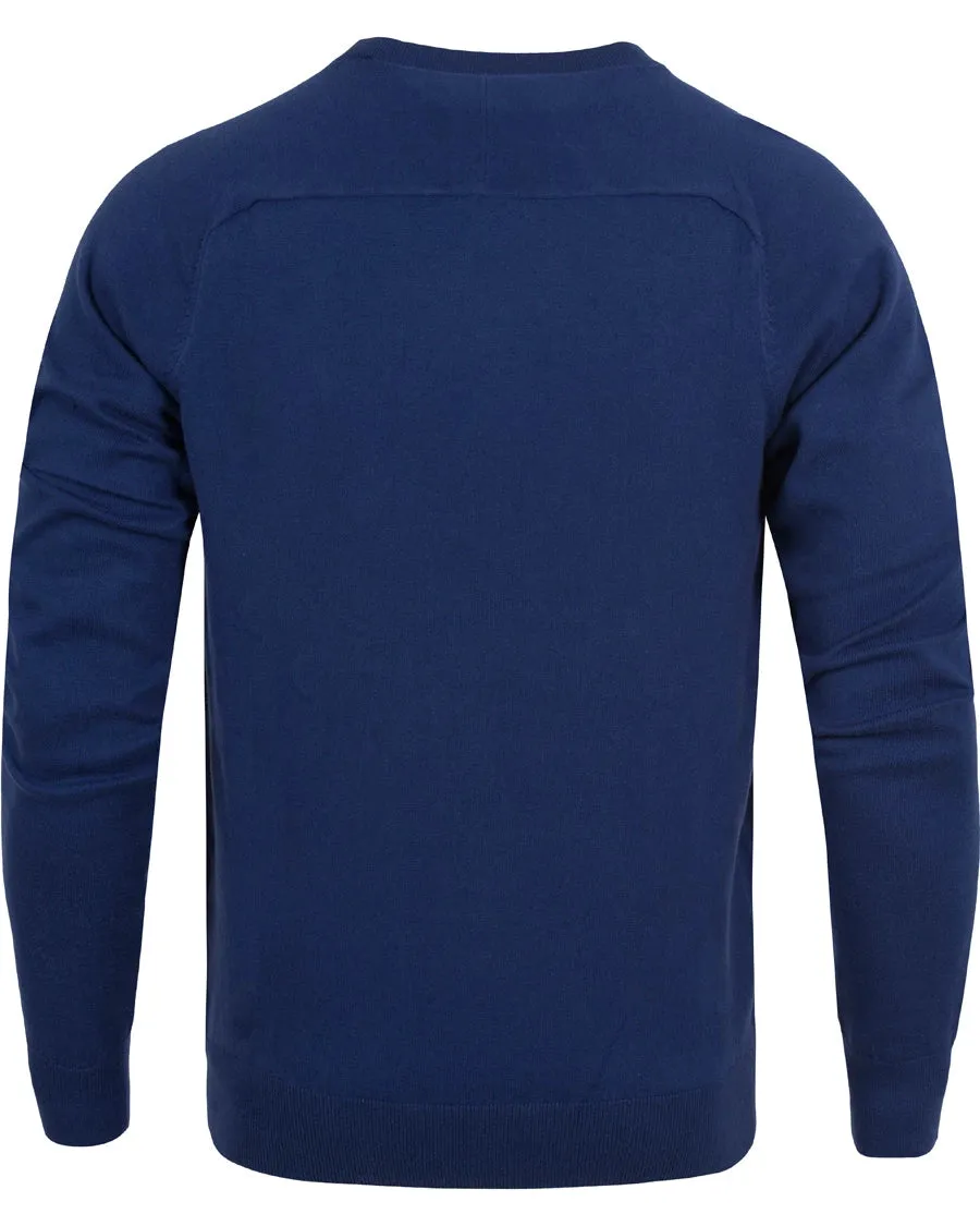 Gant Men's Cotton Cashmere Crew Sweater, Medium, Yale Blue