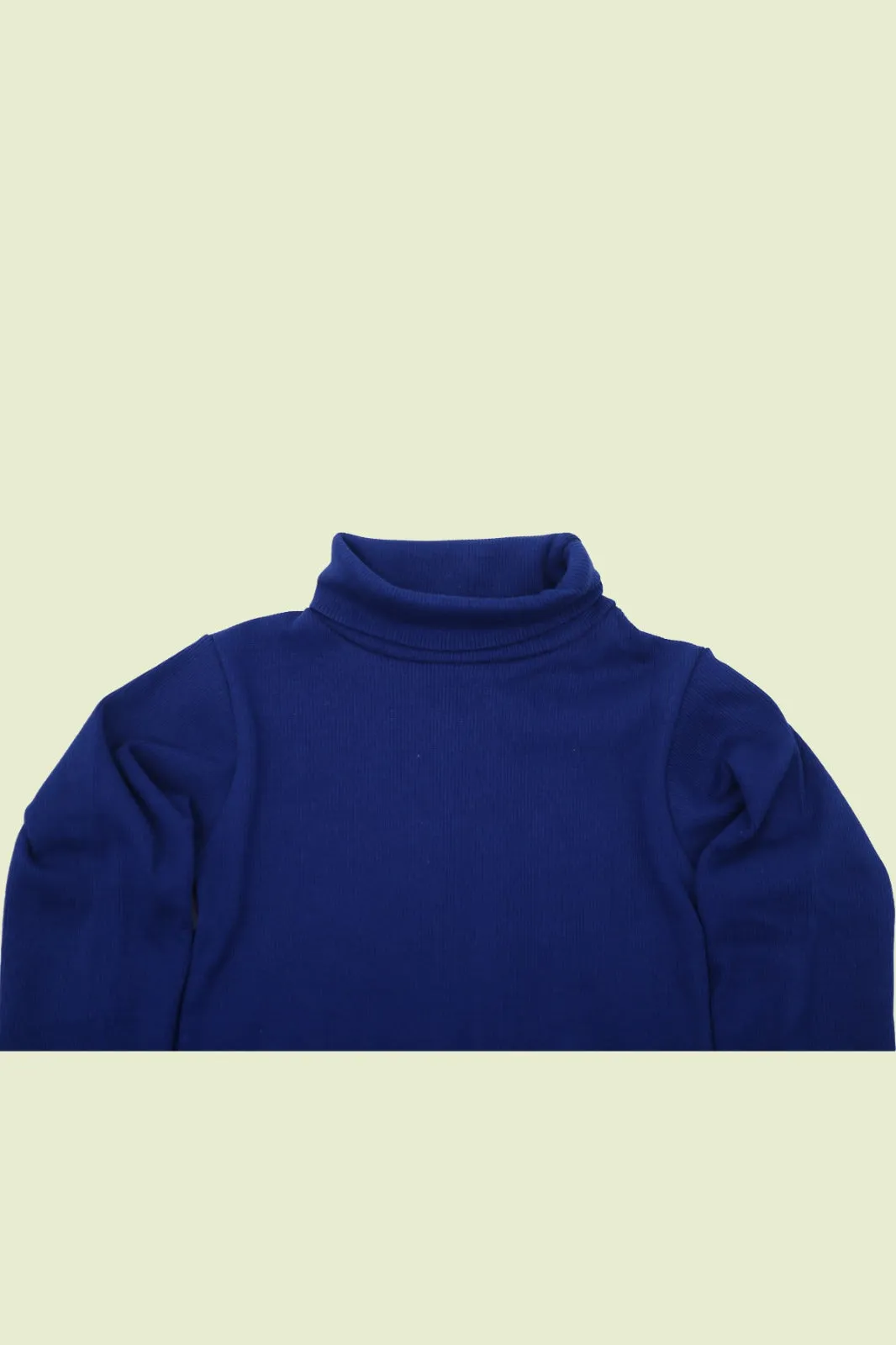 Girls Plain High Neck Tops