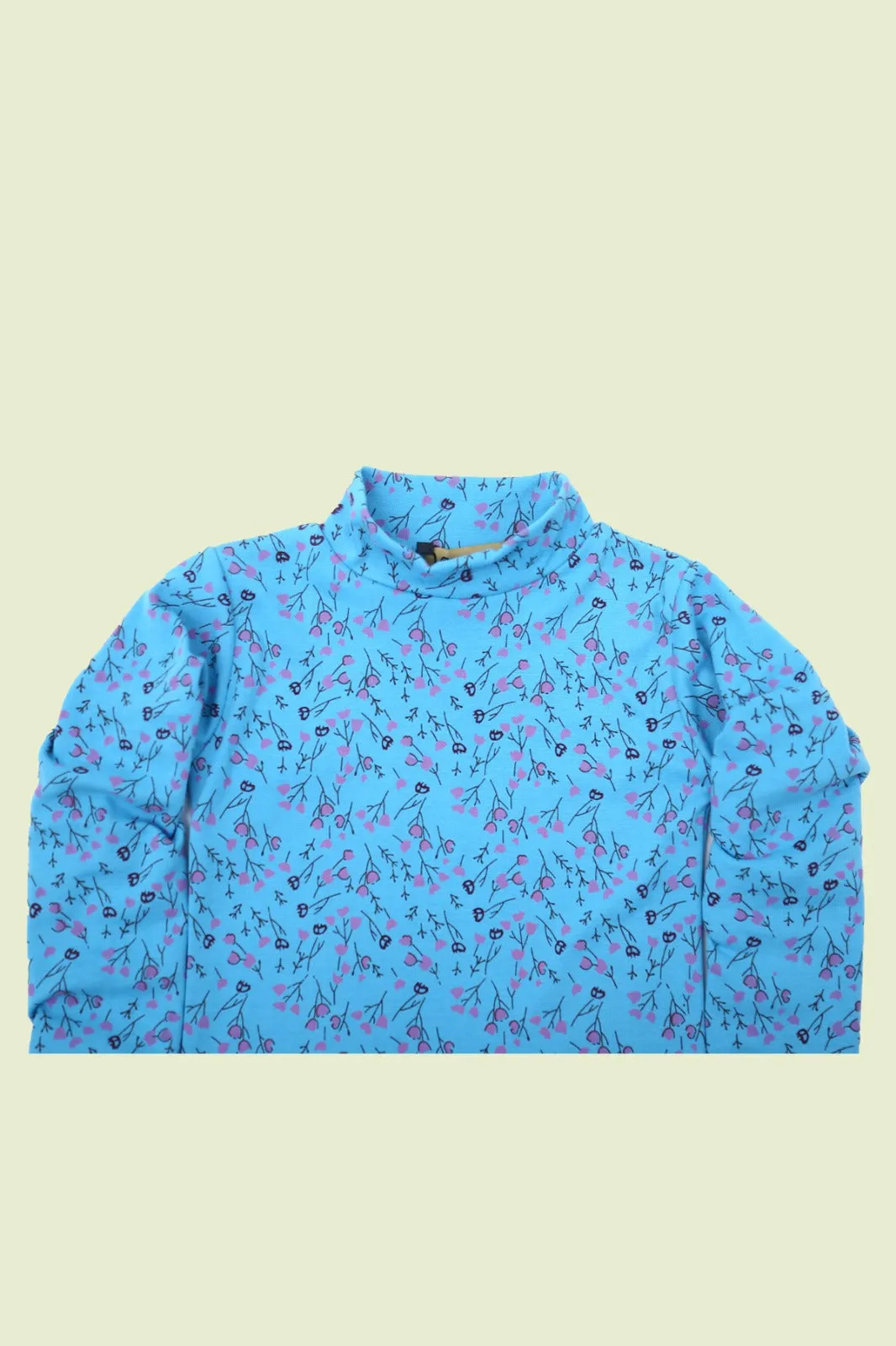 Girls Printed High Neck Tops