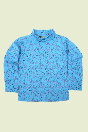 Girls Printed High Neck Tops