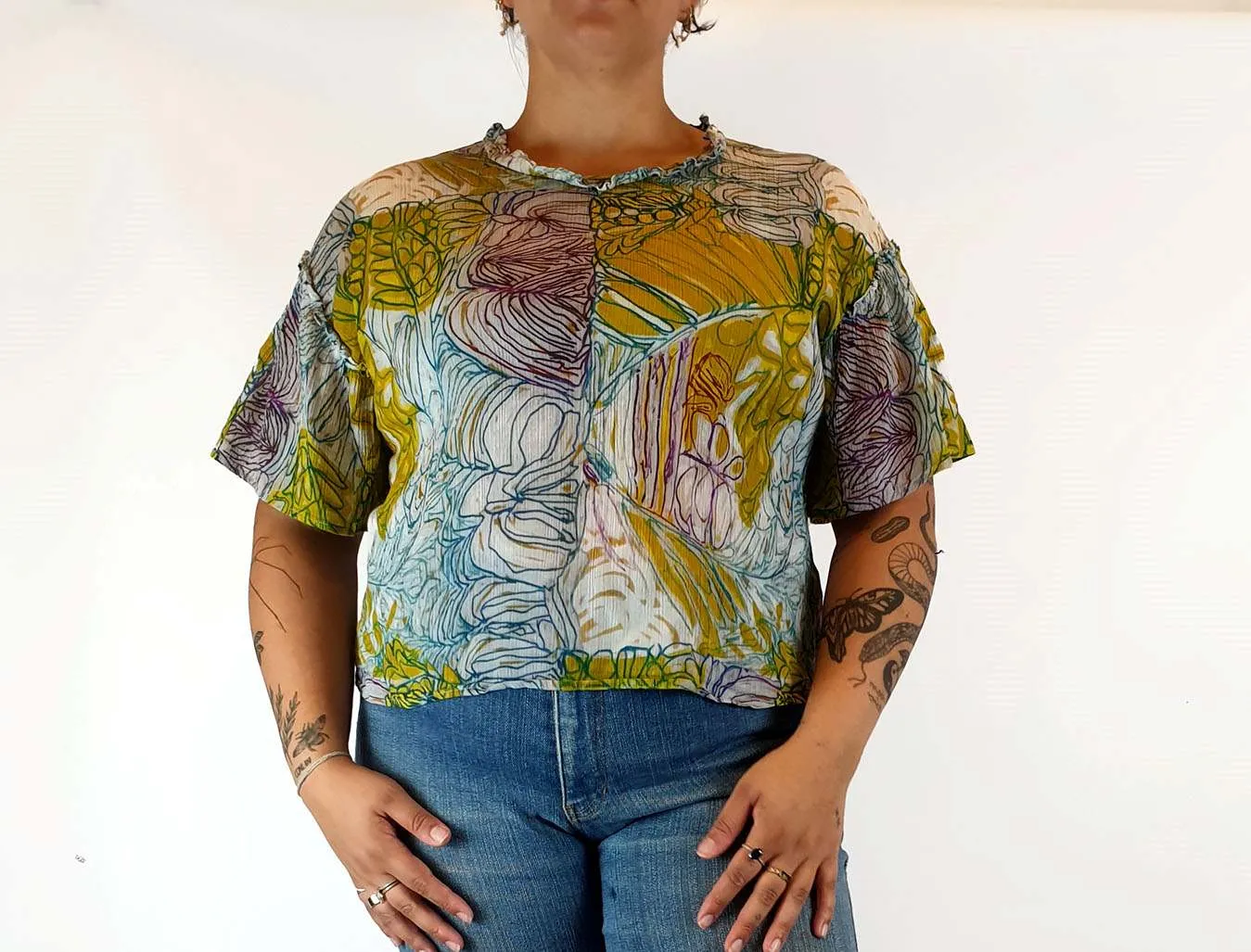 Gorman   Mangkaja cotton print top size 14
