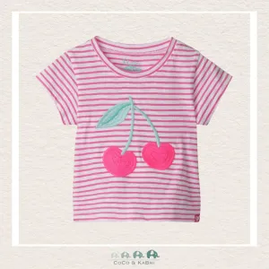 Haltey Girls: Cherry Stripes Graphic Tee