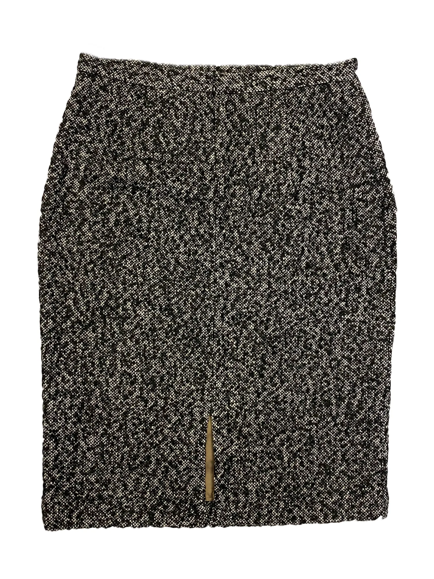 Hanley Mellon Women's Tweed Peg Skirt 10 Black Toast