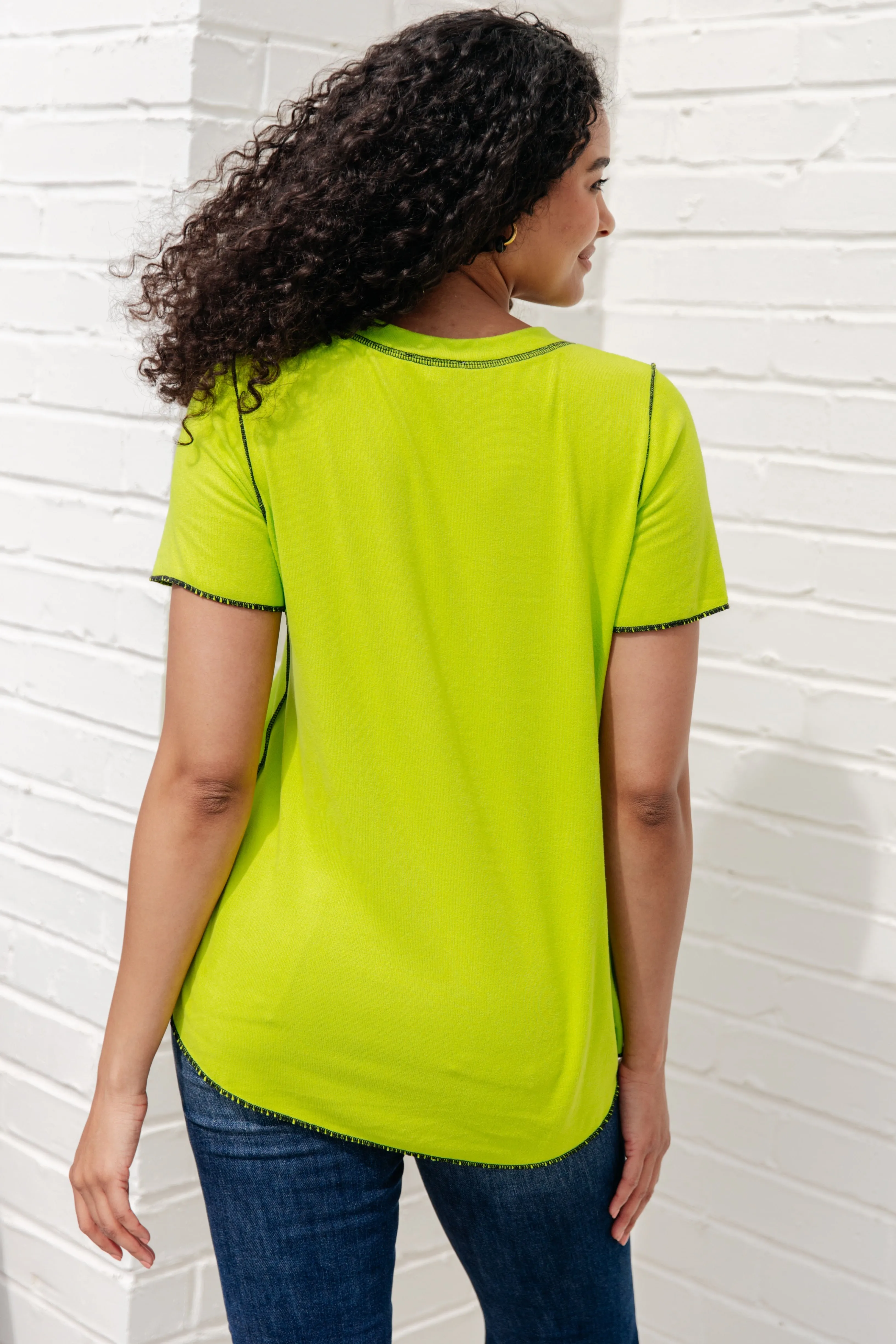 Hazel Blues® |  Lemons and Limes Contrast Top