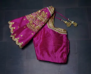 Hot Pink blouse indian,Latest indian blouse designs,saree blouse designs indian,saree stitched blouse,south indian blouse,designer blouse