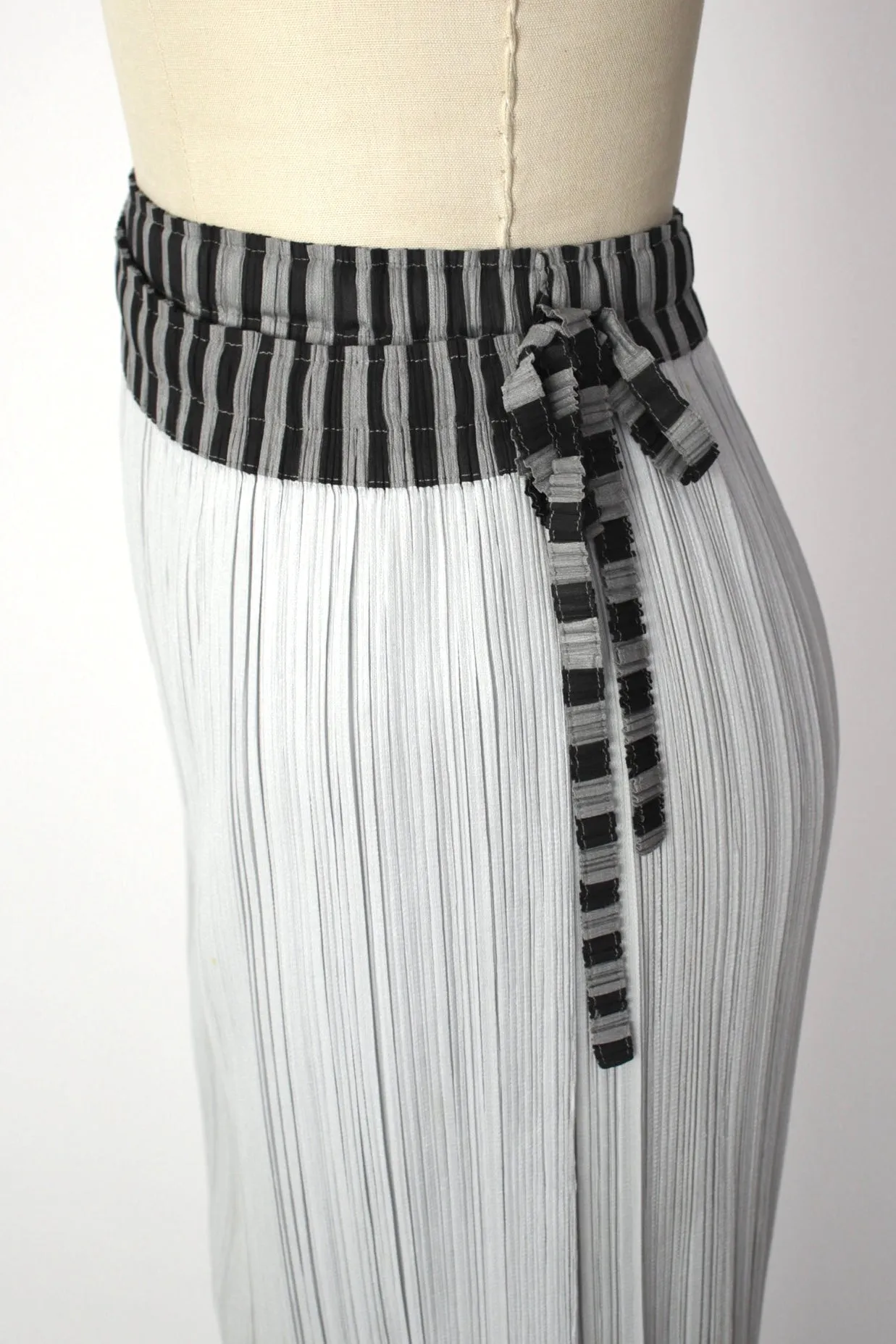 Issey Miyake Pleats Please Airplane Appliqué Skirt
