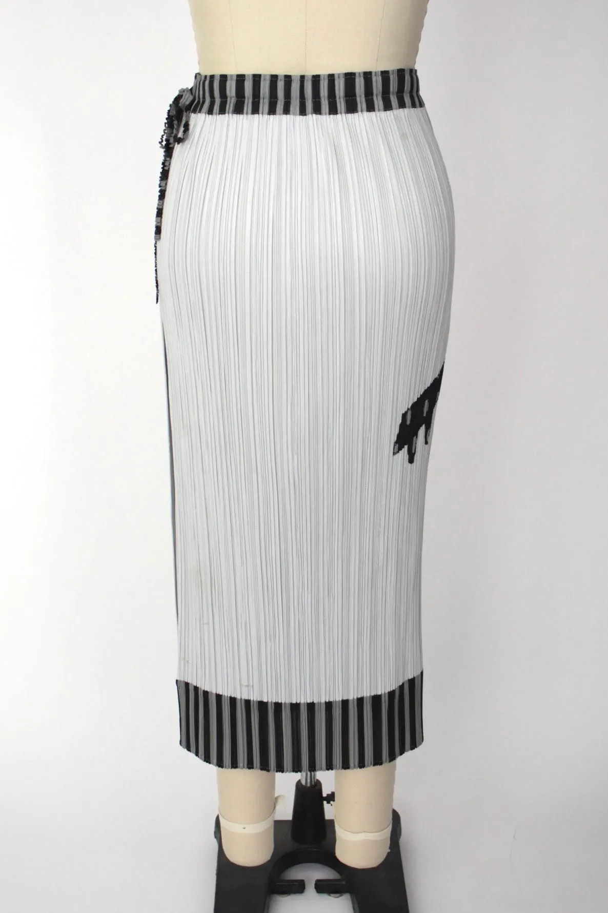 Issey Miyake Pleats Please Airplane Appliqué Skirt