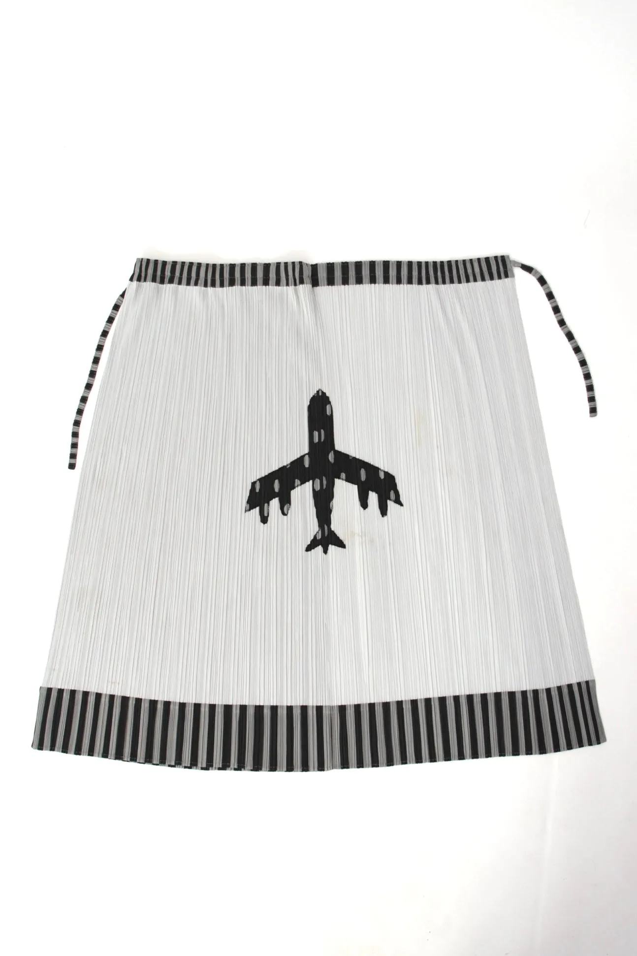 Issey Miyake Pleats Please Airplane Appliqué Skirt