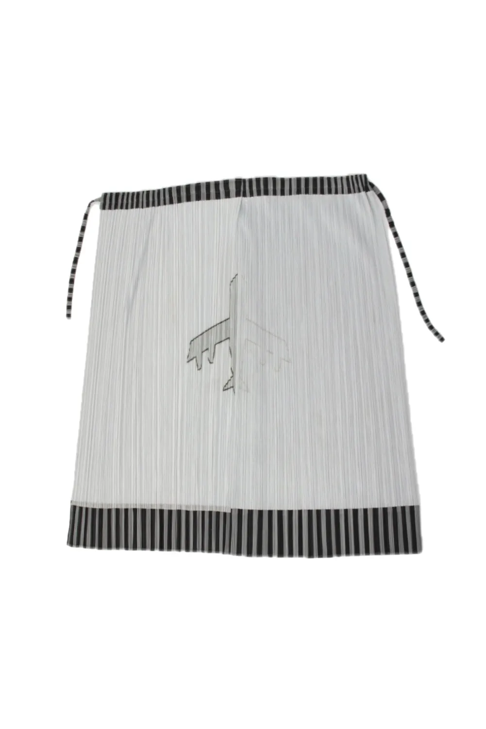 Issey Miyake Pleats Please Airplane Appliqué Skirt