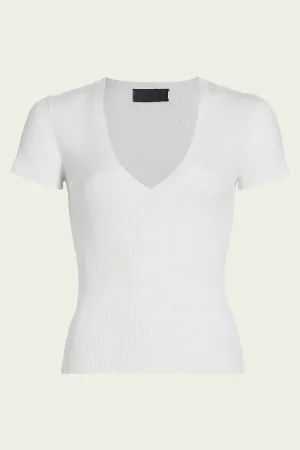 Italia Knit Tee in Ivory