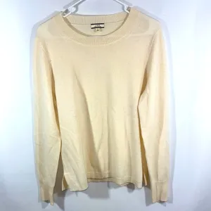 J. Crew Cream Cashmere Sweater Size Large