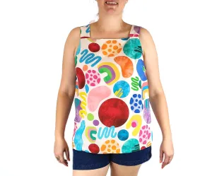 Jericho Road unique print top size 14 (excellent condition)