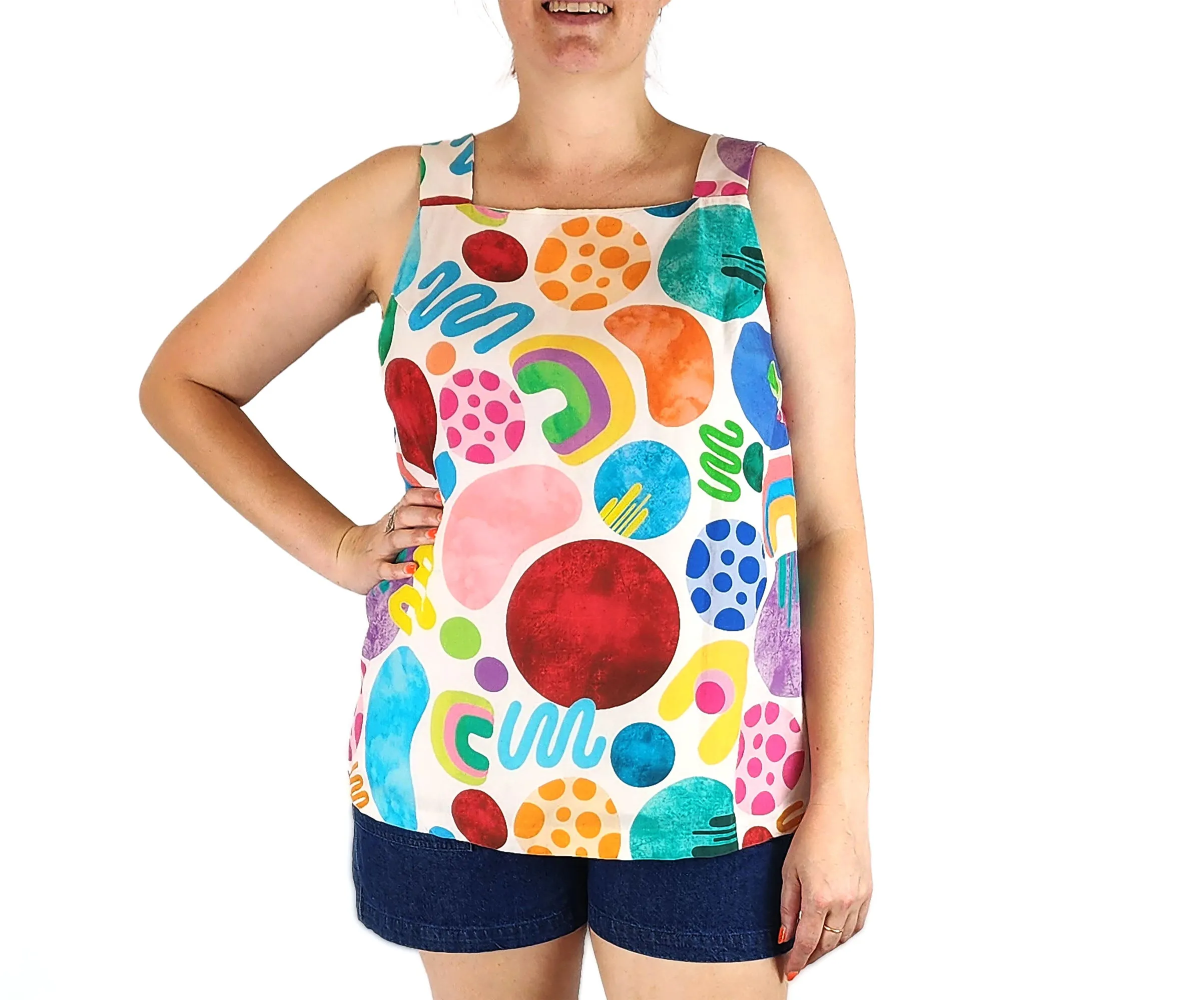 Jericho Road unique print top size 14 (excellent condition)