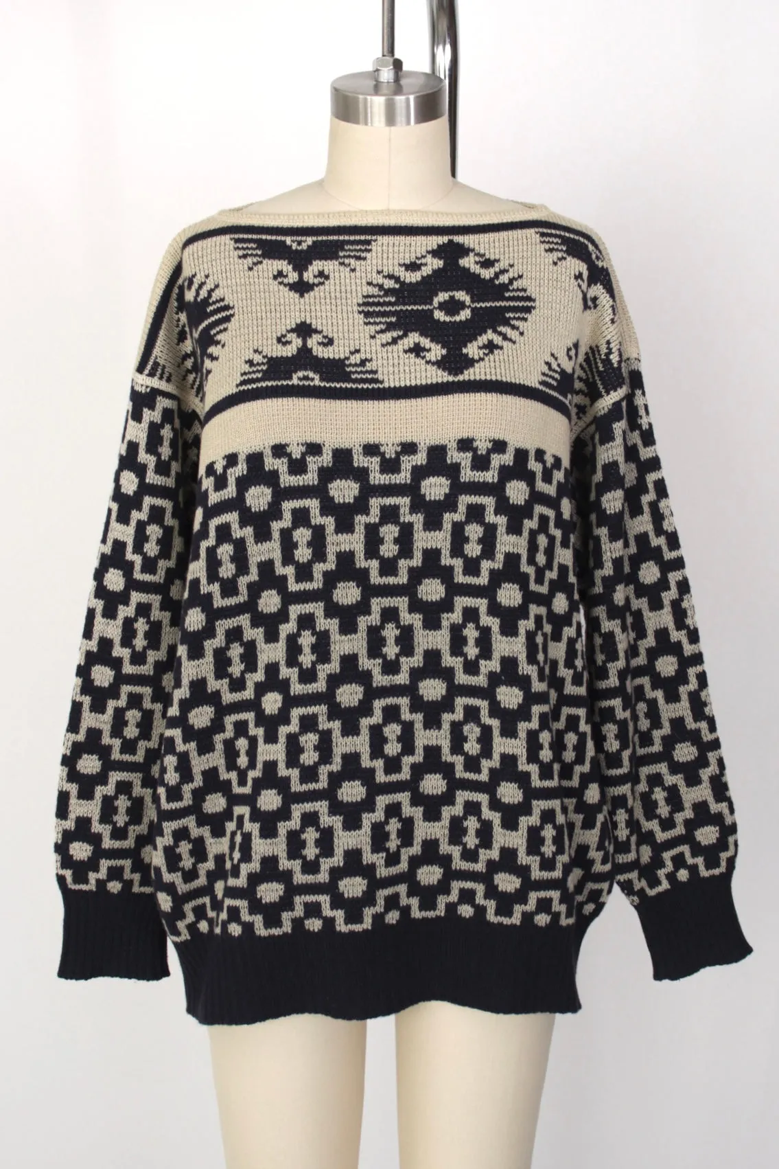 Jil Sander  Geometric Intarsia Sweater
