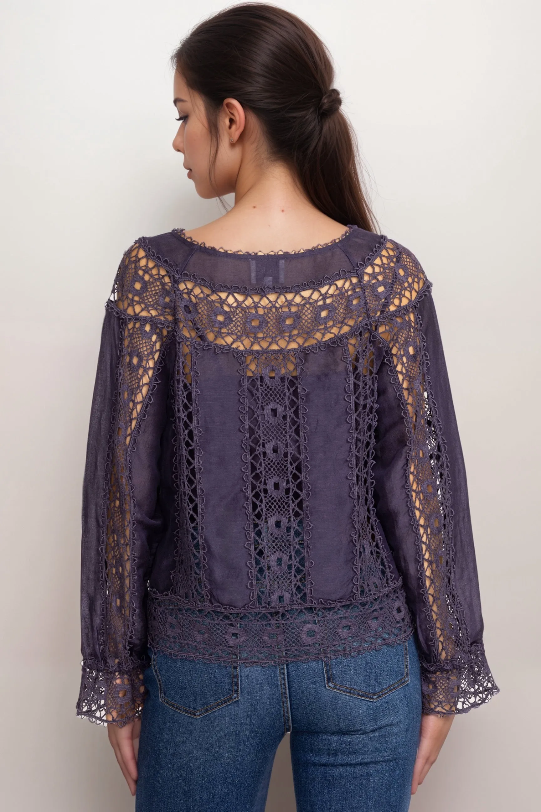 Johnny Was Jade Danila Lace Blouse L10124 *