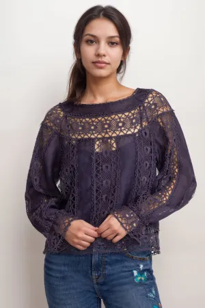 Johnny Was Jade Danila Lace Blouse L10124 *