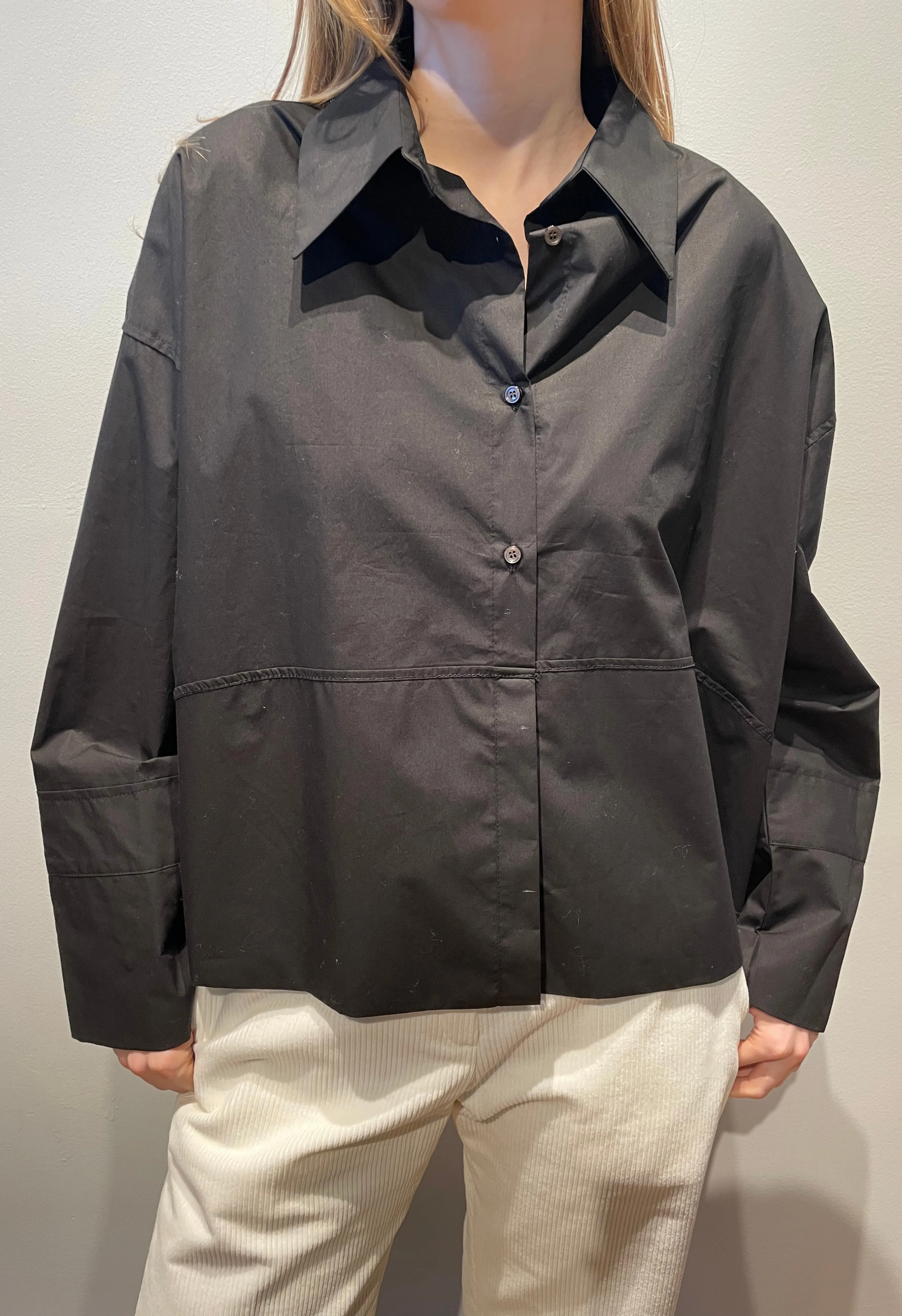 June Button Up Shirt in Black