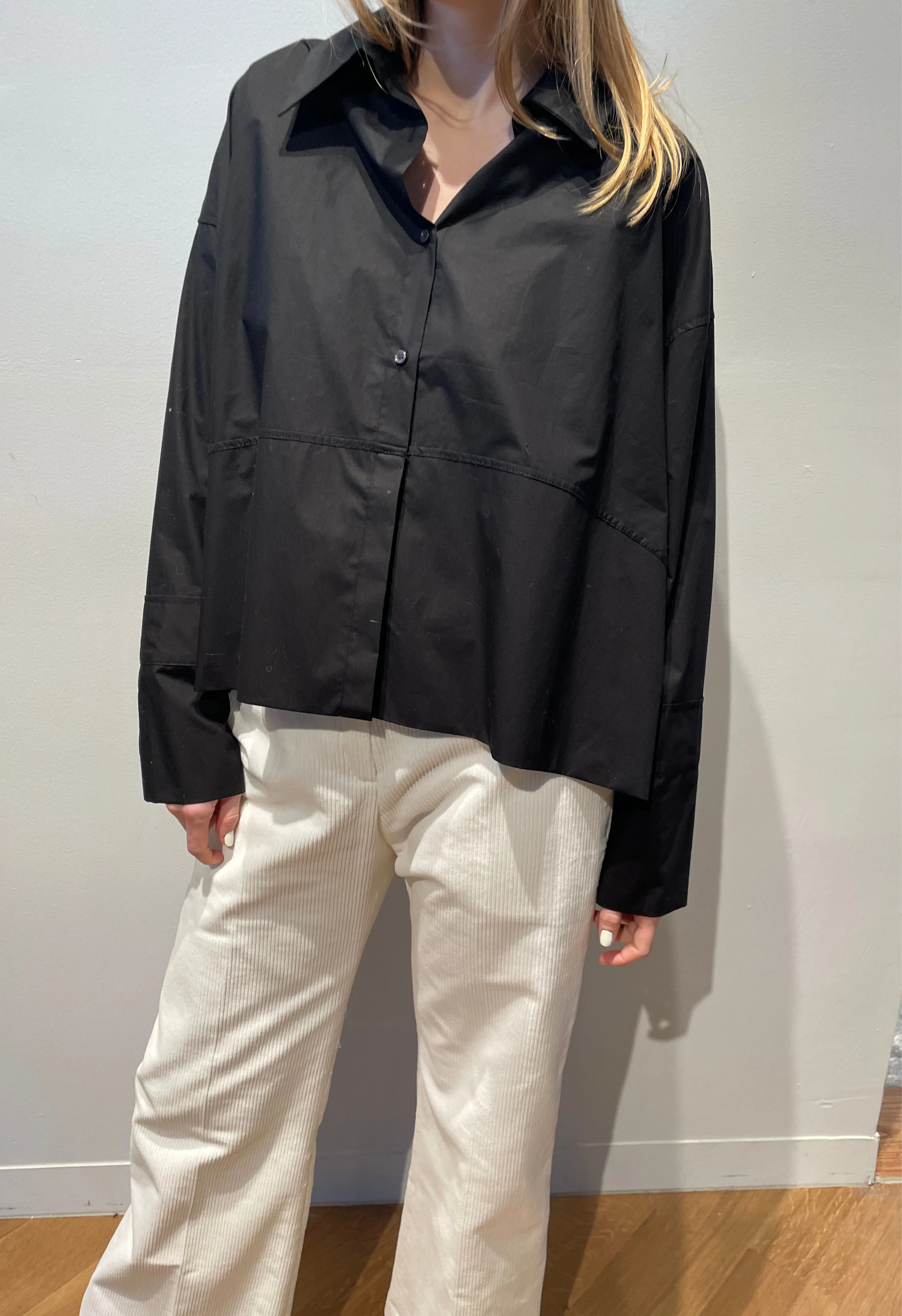 June Button Up Shirt in Black