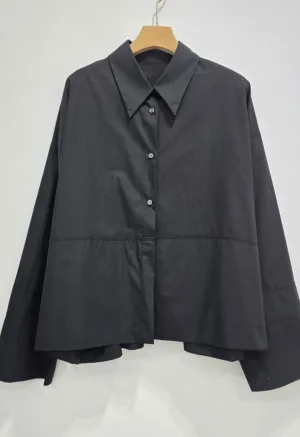 June Button Up Shirt in Black