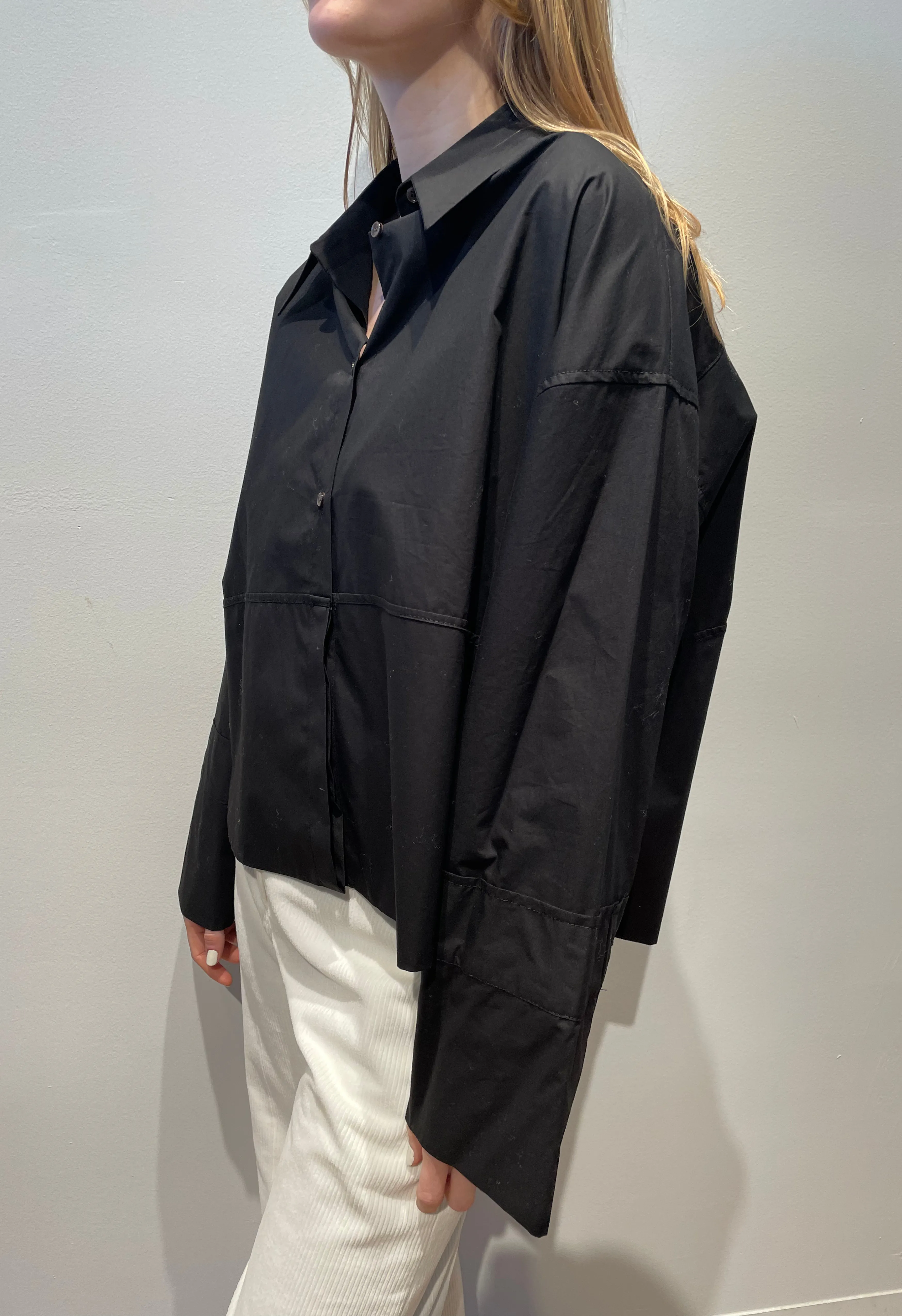June Button Up Shirt in Black