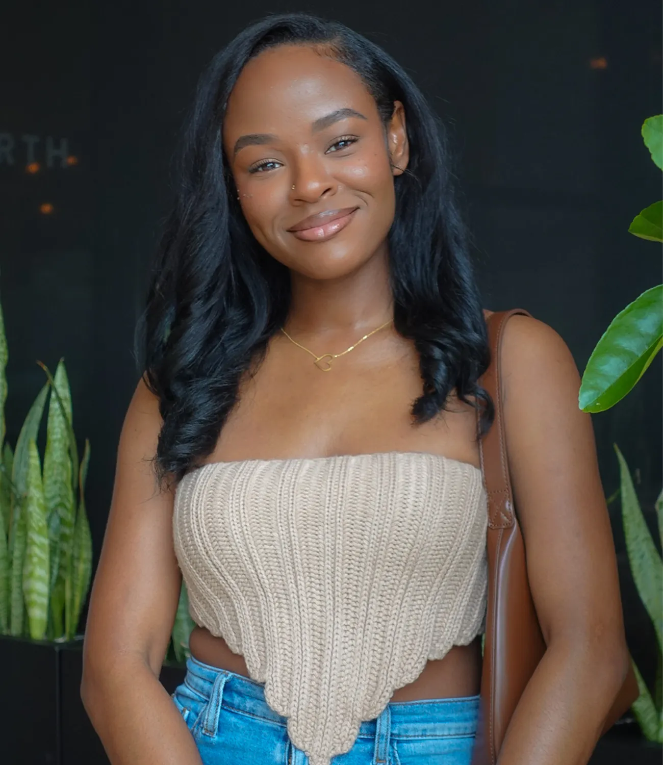Kalea Knitted Lace Up Top(Taupe)