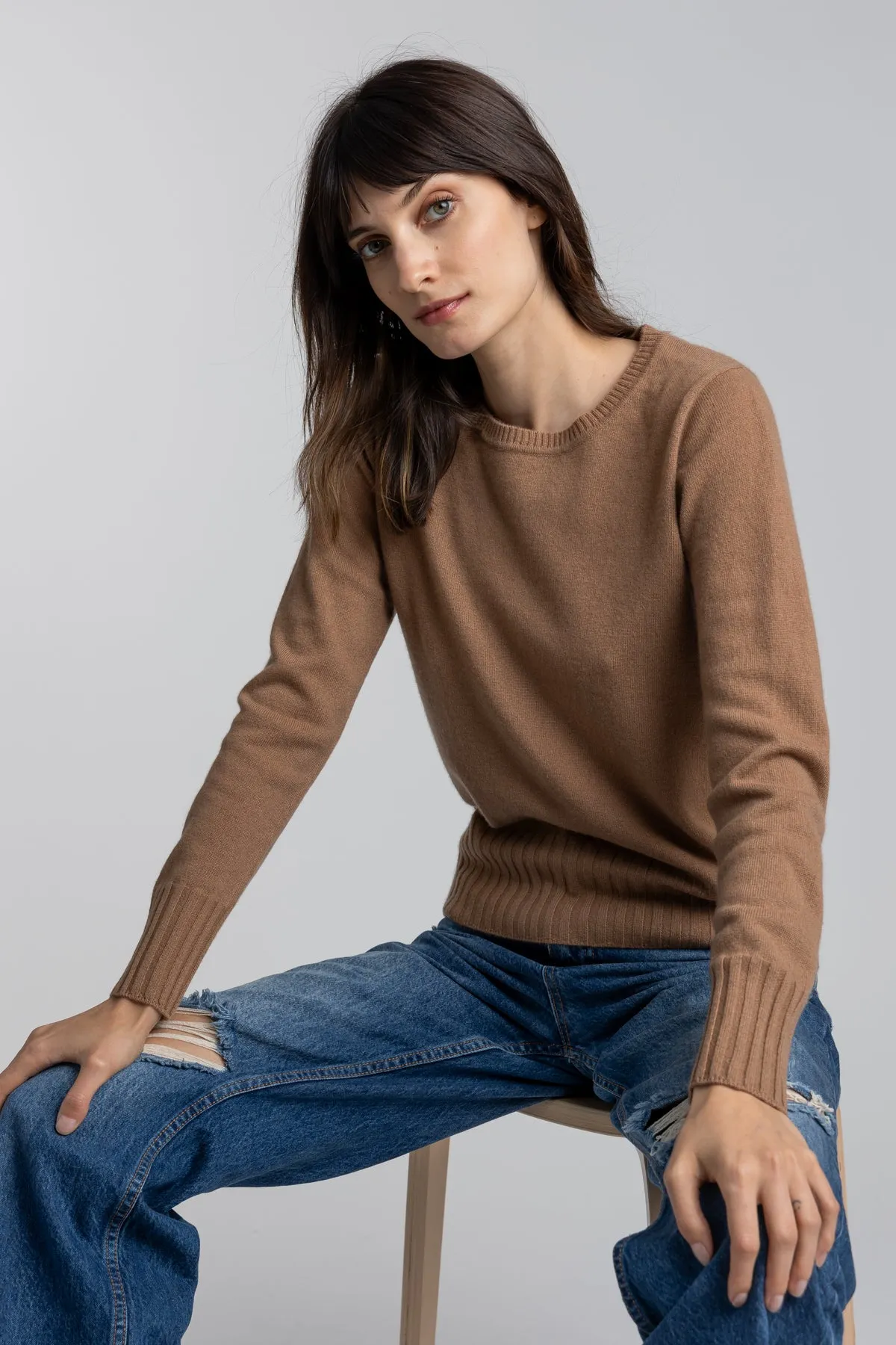 Khloe Cashmere Crewneck Sweater