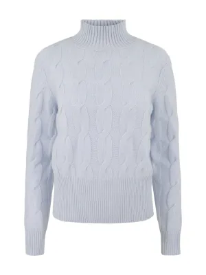 Kinross Cashmere Cable Mock (More Colors)