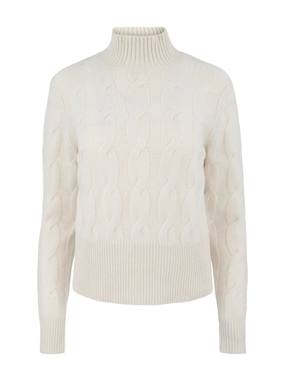 Kinross Cashmere Cable Mock (More Colors)