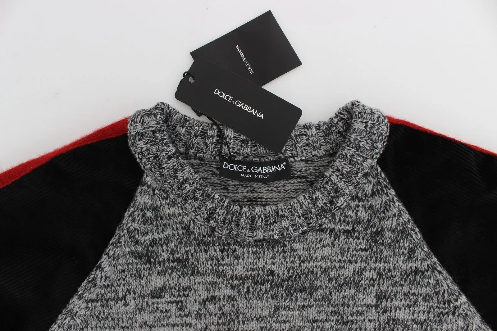 Knitted Wool Cashmere Crewneck Sweater Pullover