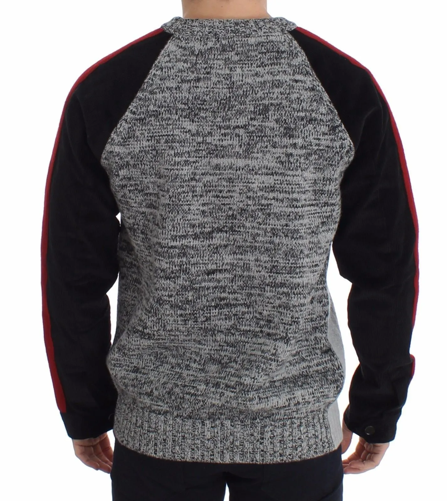 Knitted Wool Cashmere Crewneck Sweater Pullover