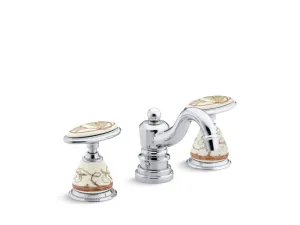 KOHLER K-258-BR Briar Rose Antique Ceramic handle insets and skirts for bathroom sink faucets