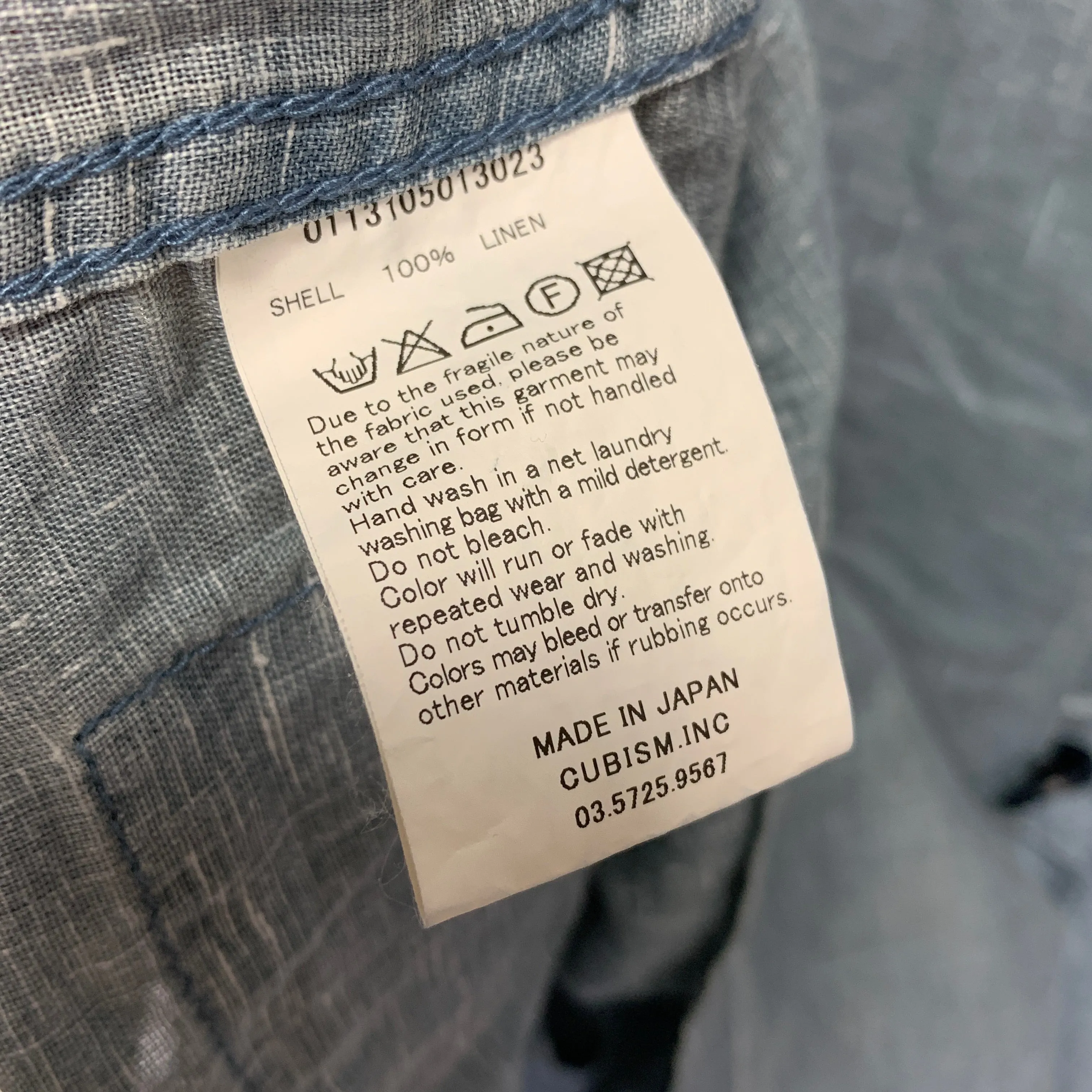 [L] Visvim 13SS Kilgore Jacket Linen Indigo