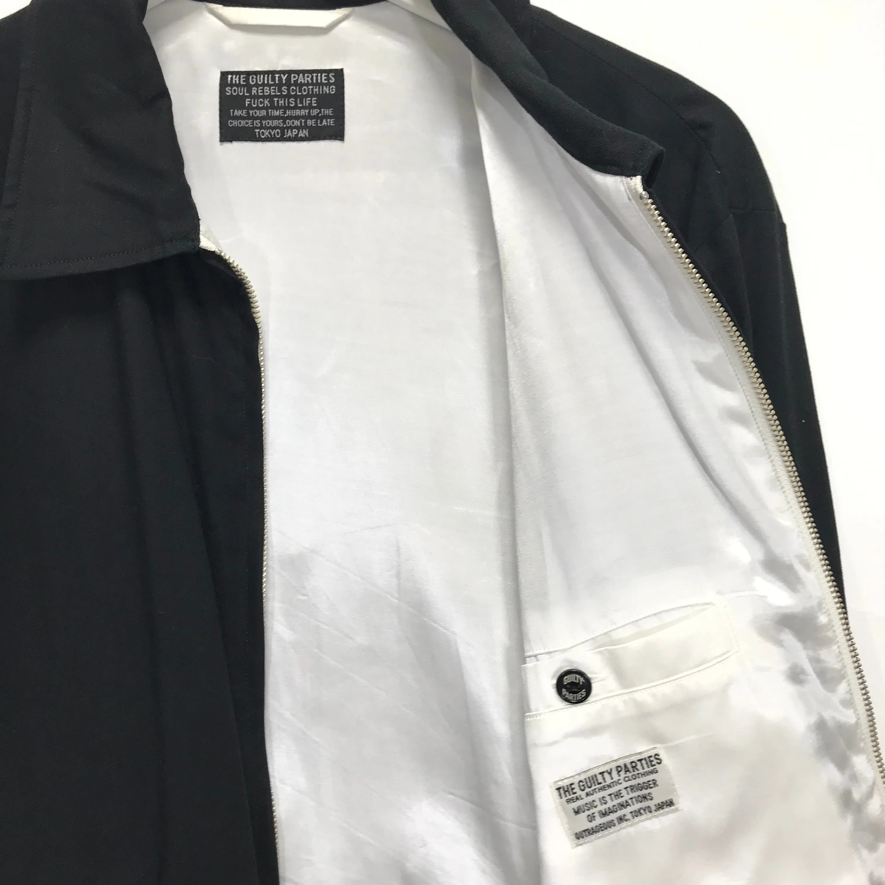 [L] Wacko Maria Geisha Drizzler Jacket Black