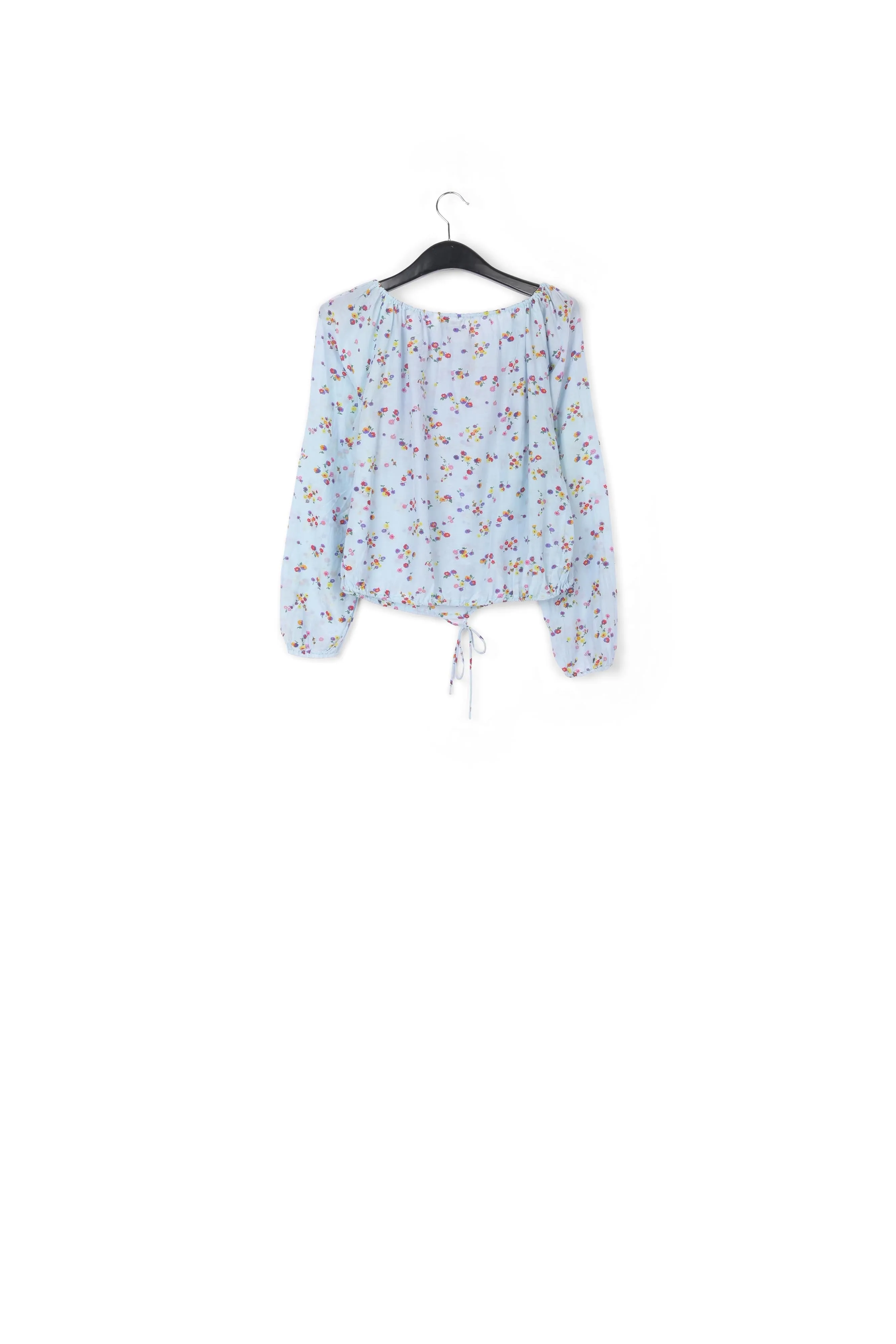 Light blue floral blouse