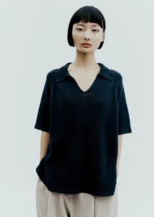Linen Polo, Black