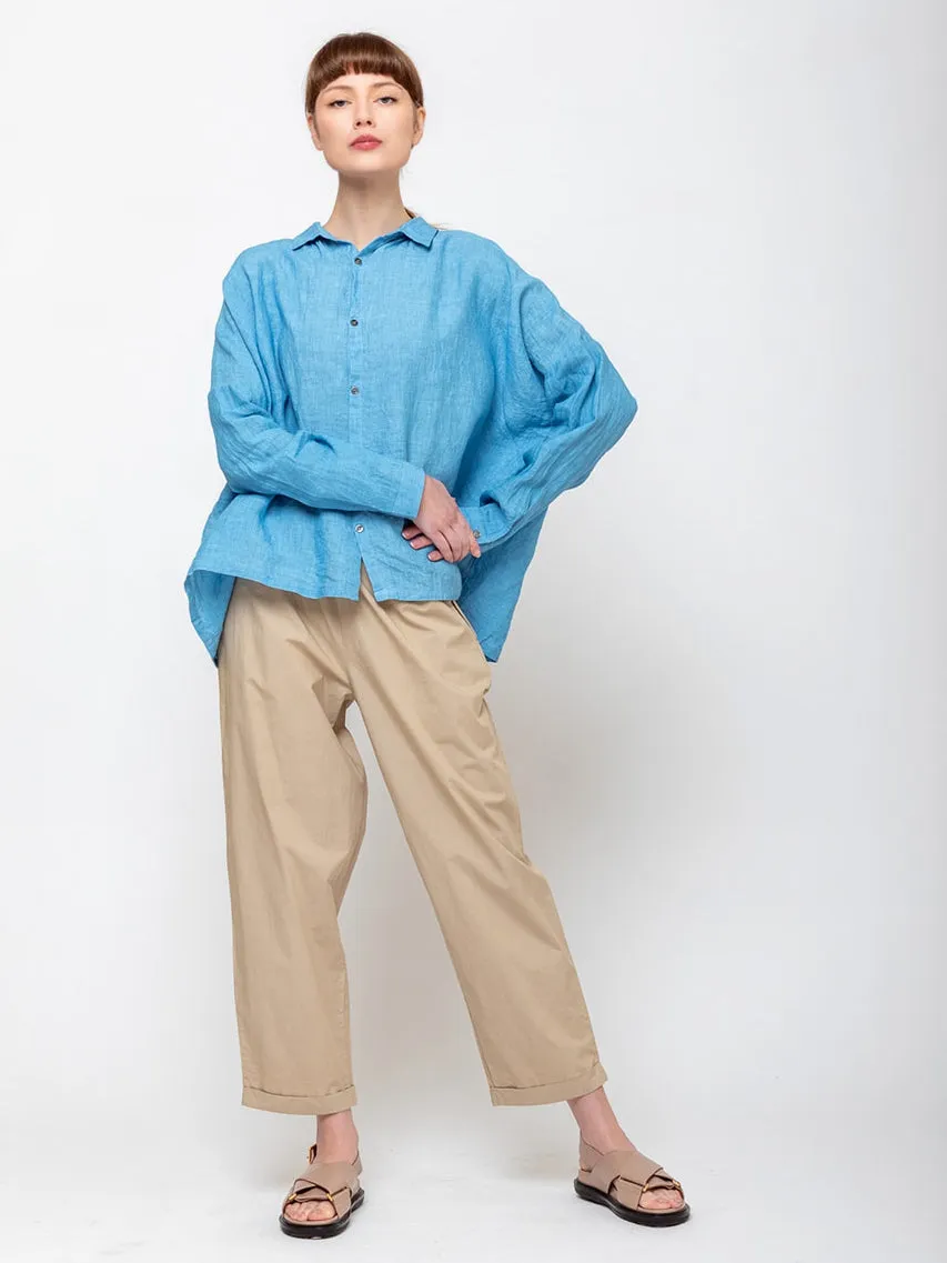 Linen Shirt - Indigo Light