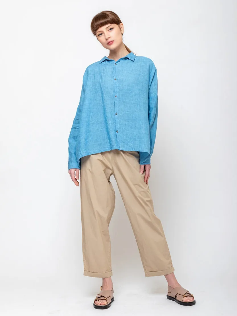 Linen Shirt - Indigo Light