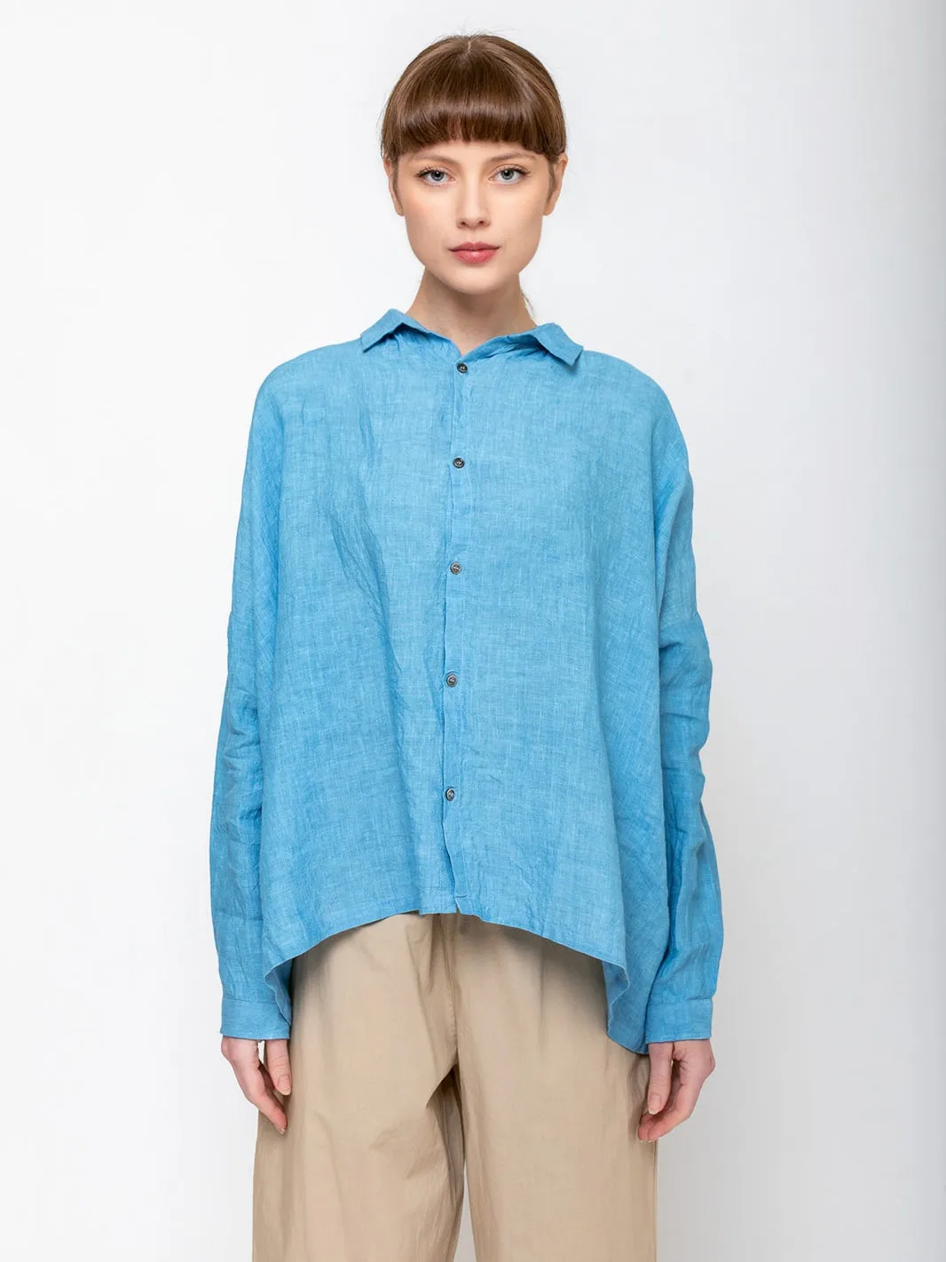 Linen Shirt - Indigo Light
